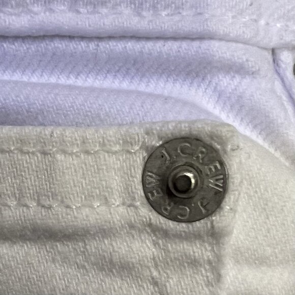 J. Crew Women’s Skinny Flare Jeans Size 29 White Stretch Zipper Pockets Denim - Picture 13 of 15